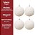 Kit 4 Bolas de Natal Brancas Textura Floco de Neve 8cm Premium – Modelo Flocado com Efeito Neve Polvilhada - Imagem 7