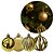 Kit 18 Bolas de Natal Douradas Luxo 6cm Texturas Mistas Fosca, Espelhada, Glitter e 3D Premium - Imagem 5