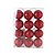 Kit 12 Bolas Natal Vermelho Max Glitter Prime 4cm na Caixa - Magizi - Imagem 7