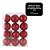 Kit 12 Bolas Natal Vermelho Max Glitter Prime 4cm na Caixa - Magizi - Imagem 4