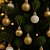 Jogo 68 Mini Bolas de Natal Dourado e Branco Mix Texturas Premium 3cm na Caixa Formato Árvore - Imagem 2