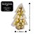 Jogo 34 Mini Bolas de Natal Dourado e Branco Mix Texturas Premium 3cm na Caixa Formato Árvore - Imagem 6