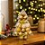 Jogo 34 Mini Bolas de Natal Dourado e Branco Mix Texturas Premium 3cm na Caixa Formato Árvore - Imagem 2