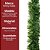 Jogo 3 Festão de Natal Verde Fosco Premium Multi-Fitas 5m x 12cm Decoração Natalina - Imagem 9