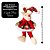 Kit 4 Pelúcias Natal Pendente 22cm Papai Noel, Boneco de Neve, Urso e Rena Vermelho Xadrez 22cm - Imagem 4