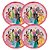 Kit 4 Pratos Raso Infantil Melamina Prime Princesas Disney 20cm - Imagem 1