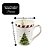 Jogo 3 Canecas Porcelana Natalina Premium 300ml Papai Noel, Árvore e Presentes - Imagem 3