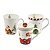 Jogo 3 Canecas Porcelana Natalina Premium 300ml Papai Noel, Árvore e Presentes - Imagem 7