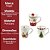 Jogo 3 Canecas Porcelana Natalina Premium 300ml Papai Noel, Árvore e Presentes - Imagem 8