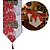 Caminho de Mesa Gobelin Natal Premium 180x33cm Estampa Boneco de Neve e Árvore de Natal - Imagem 1