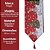 Caminho de Mesa Gobelin Natal Premium 180x33cm Estampa Boneco de Neve e Árvore de Natal - Imagem 7