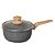 Panela Antiaderente Cerâmica Fundo Indução Cinza Marmorizado 20cm - Fratelli - Imagem 1