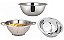 Kit Inox Essencial 3 Peças Escorredor  Arroz E Bowl - Yazi - Imagem 1