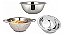 Kit Inox Essencial 3 Peças Escorredor  Arroz E Bowl - Yazi - Imagem 5