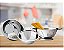 Conjunto Aço Inox 3 Peças Escorredor Arroz, Macarrão E Bowl - Imagem 2