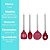 Jogo de Utensílios de Cozinha Silicone Premium Bordô Cabo Inox Elite 4 Peças - Imagem 8