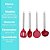 Jogo de Utensílios de Cozinha Silicone Premium Bordô Cabo Inox Elite 4 Peças - Imagem 8