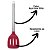 Conjunto 7 Utensílios de Cozinha Silicone Premium Bordô Cabo Inox Elite - Tuut Prime - Imagem 6