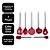 Conjunto 7 Utensílios de Cozinha Silicone Premium Bordô Cabo Inox Elite - Tuut Prime - Imagem 10