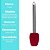 Espátula Culinária Silicone Premium Bordô Cabo Inox Elite 26cm - Imagem 7