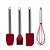 Kit Espátulas, Pincel e Fouet Silicone Premium Bordô Cabo Inox Elite 4 Peças - Tuut - Imagem 7