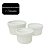 Kit Ramequim Porcelana Branca Frisada Premium 3 Tamanhos - Lyor - Imagem 4