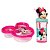 Kit Copo 3D Com Canudo 360ml e Pote Com Tampa Rosto Minnie Mouse Disney - Imagem 1