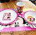 Kit Refeição Infantil Minnie 7 Peças Melamina Prato, Tigela, Copo, Lugar Americano e Talheres - Imagem 3