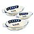 Kit 3 Travessas Oval Vidro Borossilicato Premium com Alças 780ml, 640ml e 380ml Forno e Micro-ondas - Imagem 3