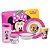 Kit Refeição Infantil Minnie Disney 7 Peças Prato, Tigela, Copo, Potes Multiuso e Lugar Americano - Imagem 1