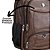Mochila Executiva Courino Marrom Extra Grande Porta Notebook 7 Compartimentos Luxo Reforçada - Imagem 9