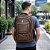 Mochila Executiva Courino Marrom Extra Grande Porta Notebook 7 Compartimentos Luxo Reforçada - Imagem 3