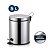 Lixeira Aço Inox Prime Com Pedal e Cesto Interno 5 Litros - Wellmix - Imagem 4