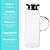 Jarra Vidro Borossilicato 1,5L Slim Long Tampa Inox Vedação Silicone 2 Saídas Resistente Quente e Frio - Imagem 7