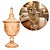 Potiche Vidro Âmbar com Tampa 470ml Bomboniere Decorativa Ottawa 24cm Elegante - Imagem 1