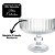 Jogo 6 Taças Sobremesa Vidro 320ml Blis Collection Frisado Moderno Elegante - Wellmix - Imagem 5
