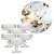 Jogo 6 Taças Sobremesa Vidro 320ml Blis Collection Frisado Moderno Elegante - Wellmix - Imagem 4