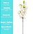 Flor de Pêssego Branca Artificial Arranjo Premium 45cm Decoração - Imagem 7
