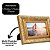Porta Retrato 10x15 Moldura Madeira Premium Dourado Com Vidro Vertical e Horizontal - Imagem 4