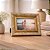 Porta Retrato 10x15 Moldura Madeira Premium Dourado Com Vidro Vertical e Horizontal - Imagem 2