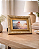 Kit Porta Retrato 15x21 e 10x15 Moldura Madeira Premium Dourado Com Vidro Vertical e Horizontal - Imagem 3