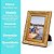 Kit Porta Retrato 15x21 e 10x15 Moldura Madeira Premium Dourado Com Vidro Vertical e Horizontal - Imagem 10