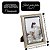 Jogo 2 Porta Retrato 15x21 e 10x15 Moldura Madeira Premium Champanhe Com Vidro Vertical e Horizontal - Imagem 6