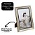 Jogo 2 Porta Retrato 15x21 e 10x15 Moldura Madeira Premium Champanhe Com Vidro Vertical e Horizontal - Imagem 4