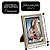 Jogo 2 Porta Retrato 15x21 e 10x15 Moldura Madeira Premium Champanhe Com Vidro Vertical e Horizontal - Imagem 7