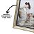 Jogo 2 Porta Retrato 15x21 e 10x15 Moldura Madeira Premium Champanhe Com Vidro Vertical e Horizontal - Imagem 5