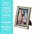 Jogo 2 Porta Retrato 15x21 e 10x15 Moldura Madeira Premium Champanhe Com Vidro Vertical e Horizontal - Imagem 9