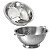 Kit Cozinha Escorredor de Arroz e Macarrão Inox Premium 2 Peças - Quality House - Imagem 1