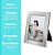 Porta Retrato 15x21 Madeira Prateado Luxo Decor Linhas Com Vidro Vertical Horizontal - Imagem 6