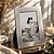 Porta Retrato 15x21 Madeira Prateado Luxo Decor Linhas Com Vidro Vertical Horizontal - Imagem 2
